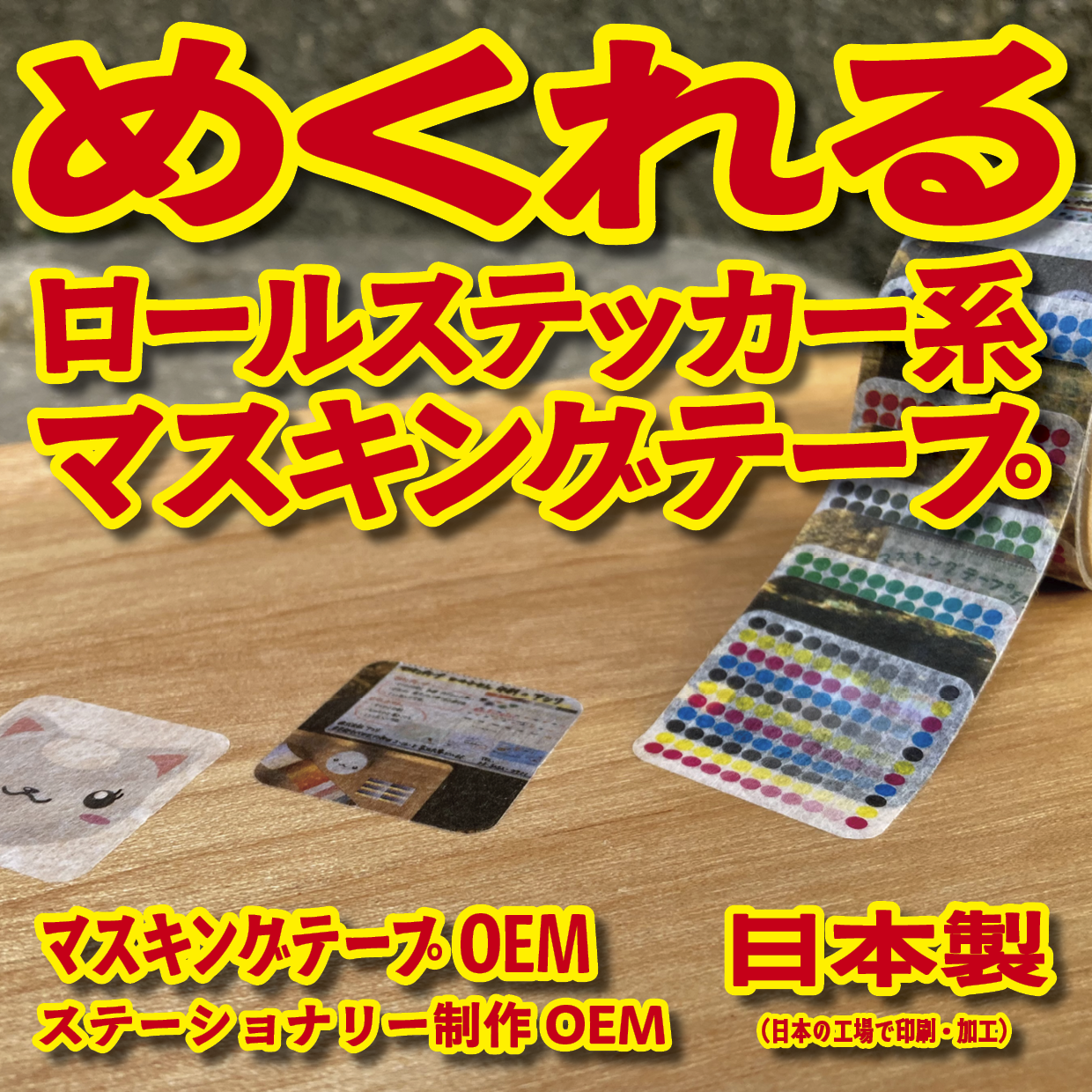 マスキングテープのオリジナル作成