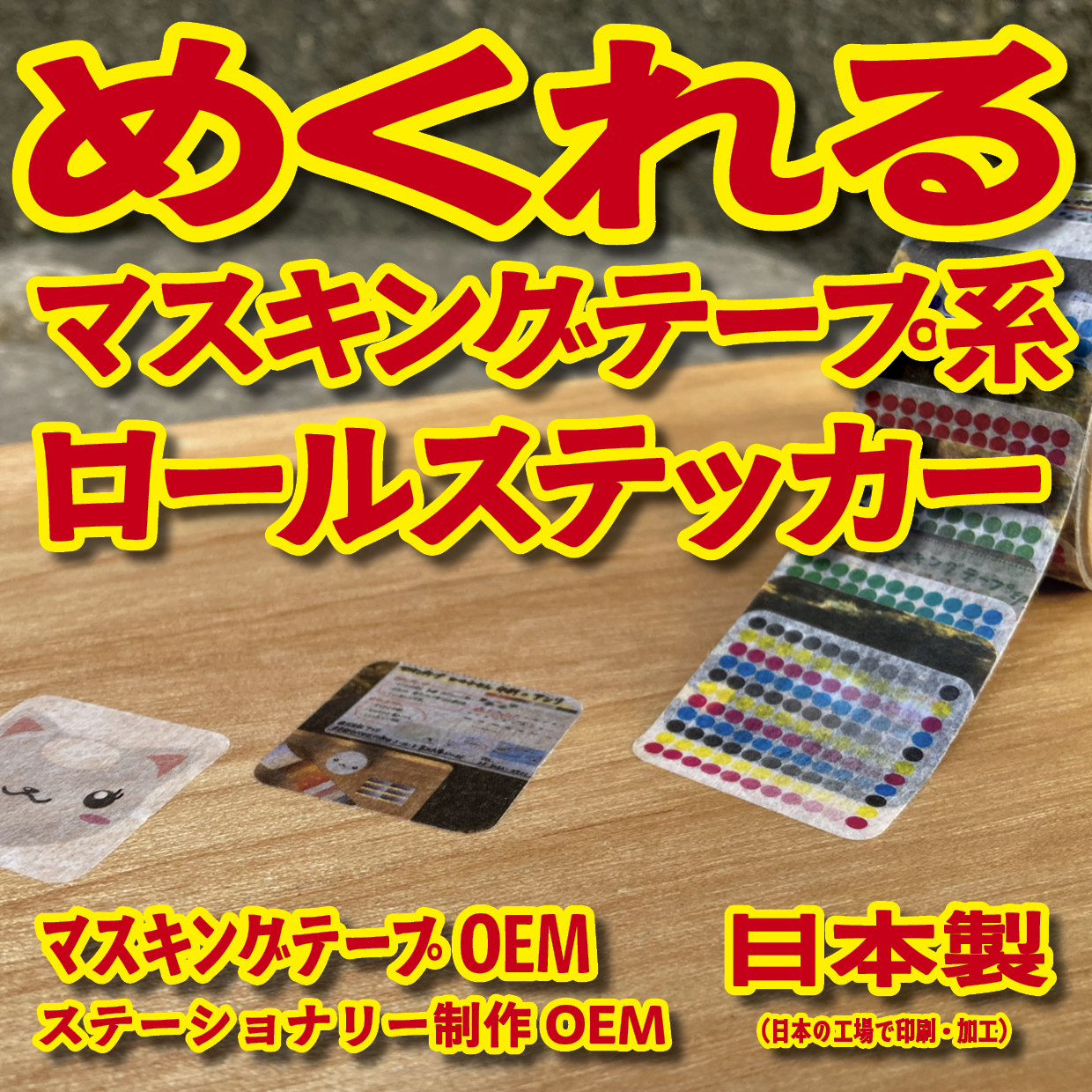 マスキングテープのオリジナル作成