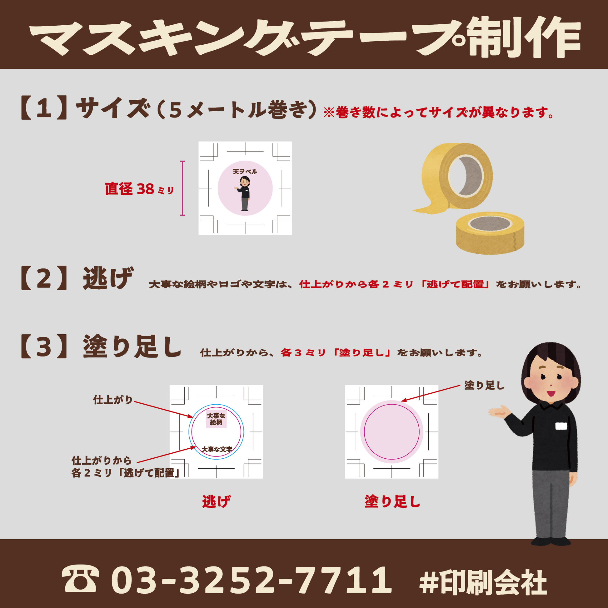 マスキングテープのオリジナル作成