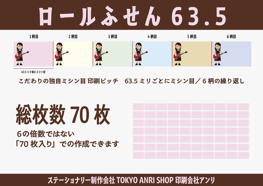 ステーショナリー制作会社ロールふせん印刷