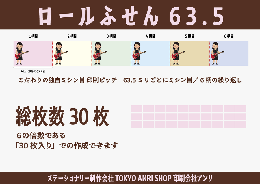 ステーショナリー制作会社ロールふせん印刷